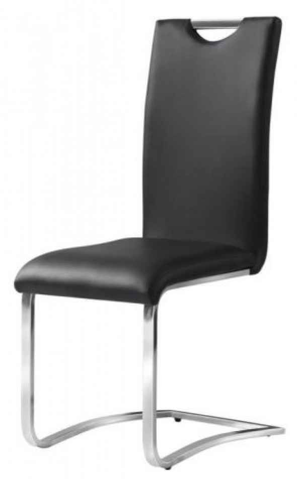 Krzesło H-790 czarne ekoskóra