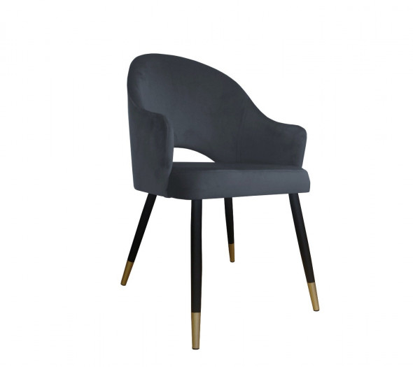 Krzesło JENISEJ BL VELVET GOLD ciemno szare