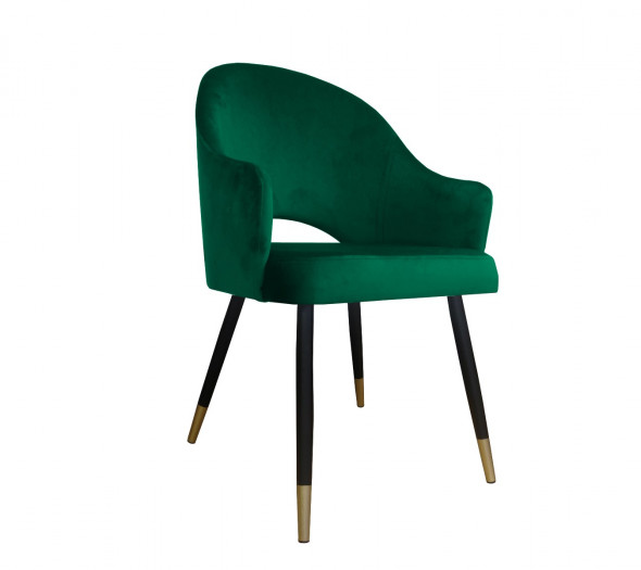 Krzesło JENISEJ VELVET GOLD zielone