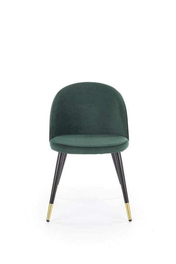 Krzesło K315 VELVET zielone/czarne