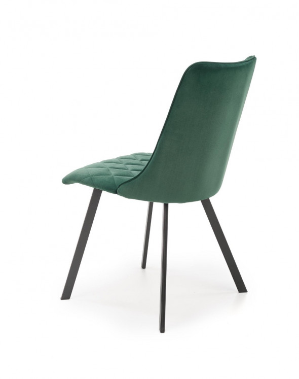 Krzesło K450 VELVET ciemnozielone