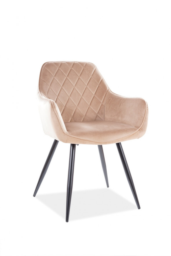 Krzesło LINEA VELVET beżowe
