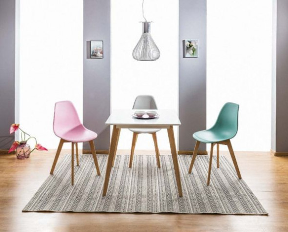 Krzesło MORIS jasno szare