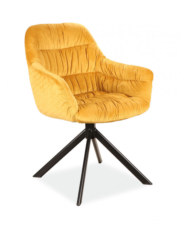 Krzesło tapicerowane ASTORIA VELVET curry