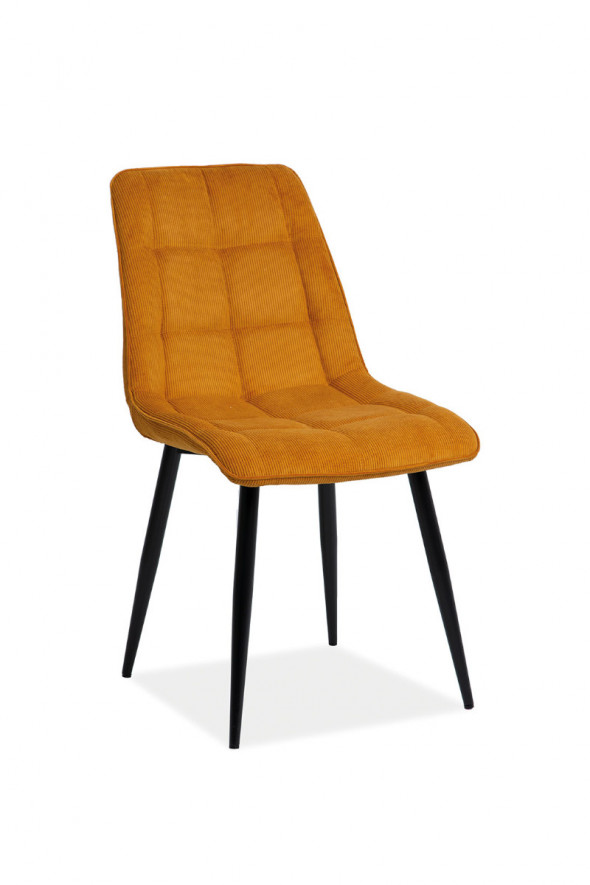 Krzesło tapicerowane CHIC SZTRUKS curry