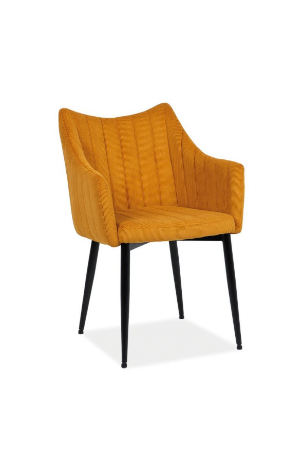 Krzesło tapicerowane MONTE SZTRUKS curry