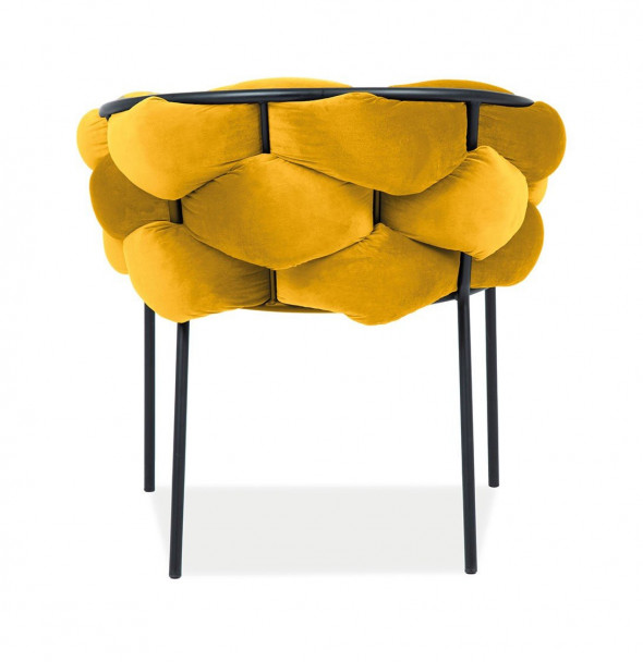 Krzesło tapicerowane NORTE VELVET curry