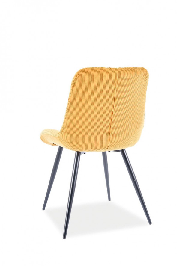 Krzesło tapicerowane PRAGA SZTRUKS curry