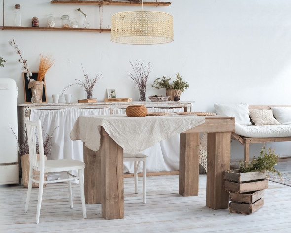 Lampa wisząca BOHO 60 rattan naturalny