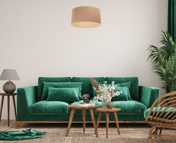 Lampa wisząca BOHO JUTA 50 beżowa