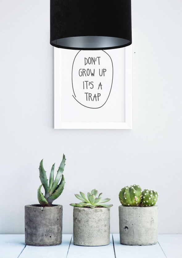 Lampa wisząca HOME 30 czarna/srebrna