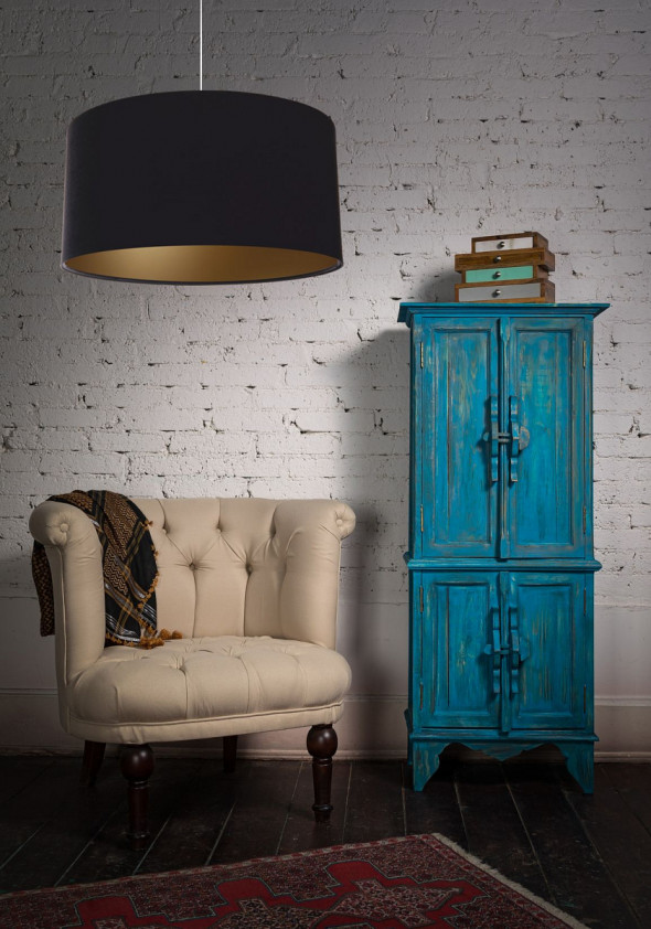 Lampa wisząca HOME 50 czarna/złota