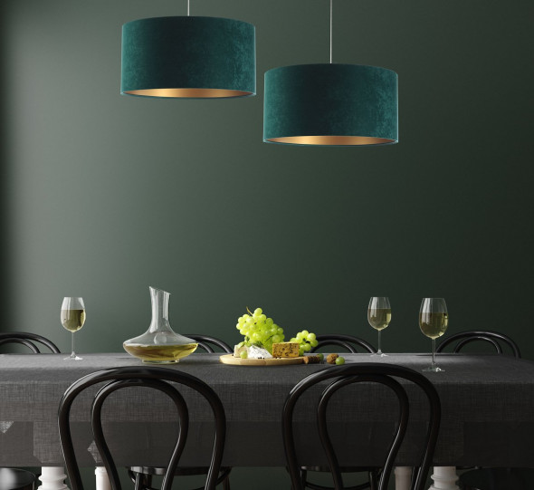 Lampa wisząca HOME 50 zielona/złota