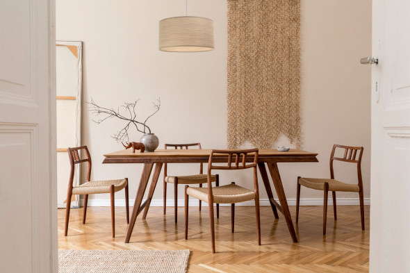 Lampa wisząca NATURAL REED 50 beżowa