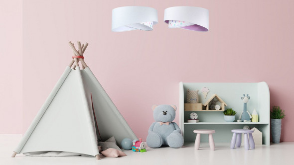 Lampa wisząca SPECK biała