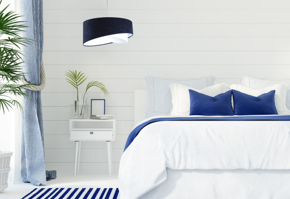 Lampa wisząca THUNDERCLOUD WHITE granatowa/biała