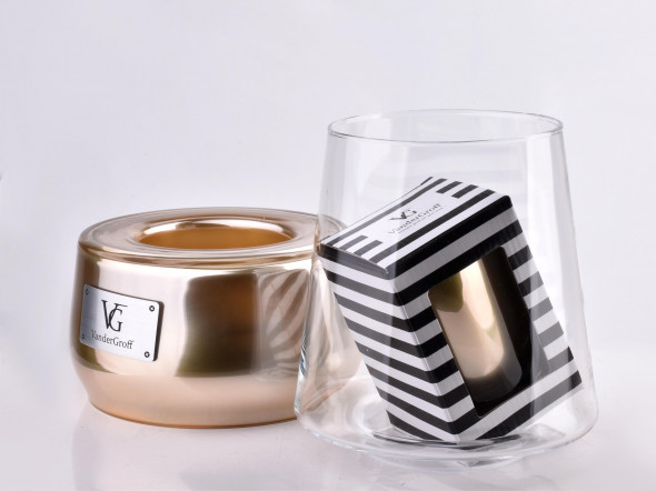 Lampion CRISTIE 25x18cm złoty