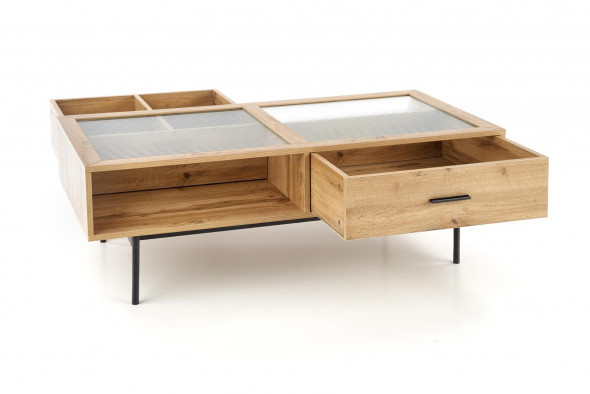 Ława COSTANZA 120x60 dąb/czarna