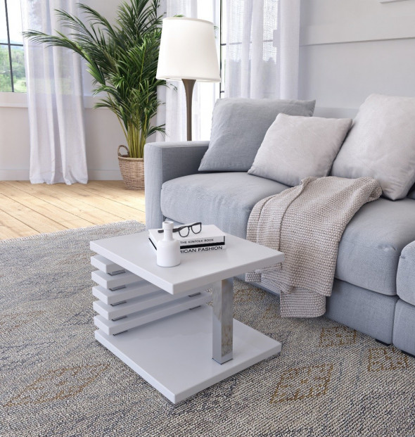 Ława KYOTO 60x60x44 biały mat