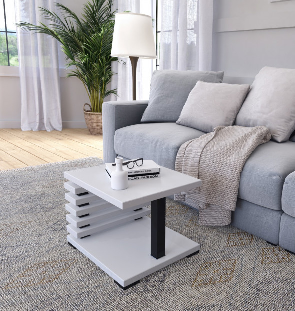 Ława KYOTO BL 60x60x44 biały mat