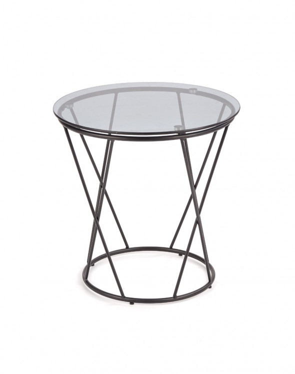 Ława MANILA 50x50 dymiona/czarna