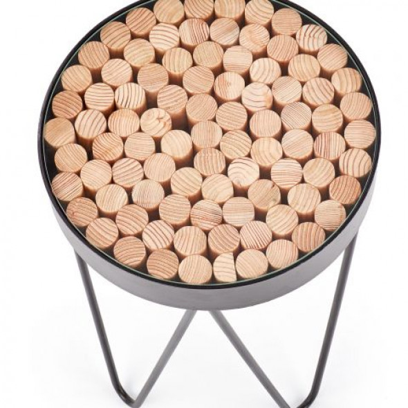 Ława NATURO 41x41 czarna