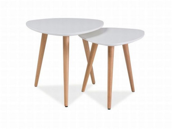 Ława NOLAN A biały/buk