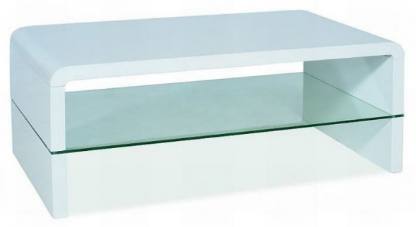 Ława RICA 110x60 biały połysk