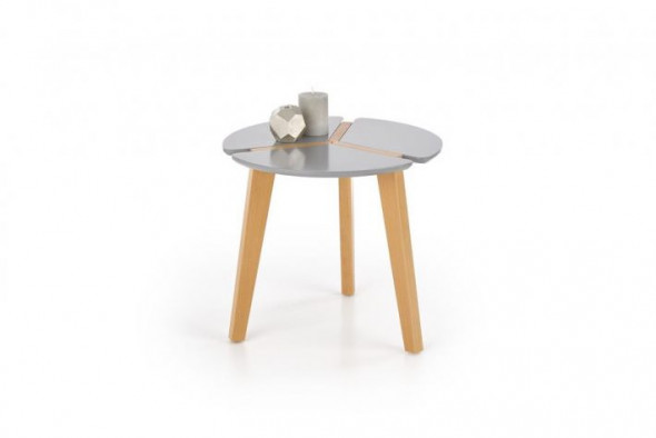 Ława ZETA 50x50 szara/buk