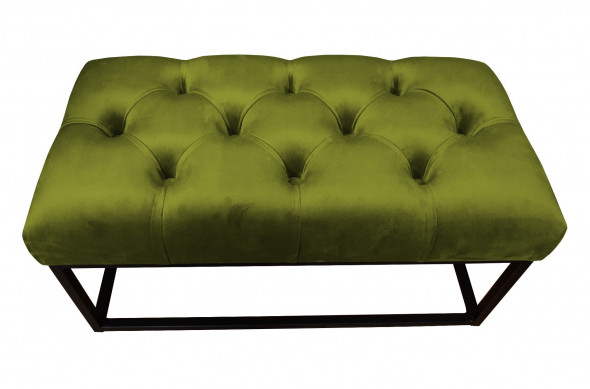 Ławka CHARLIE BL VELVET oliwkowa