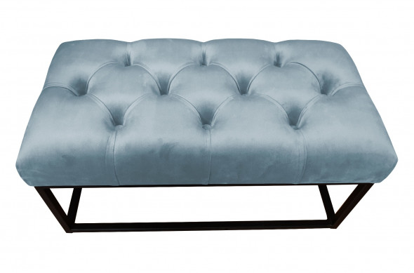 Ławka CHARLIE BL VELVET szara