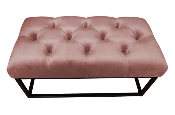 Ławka CHARLIE MG VELVET różowa