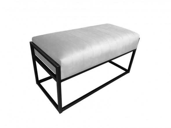 Ławka LILU MG VELVET szara