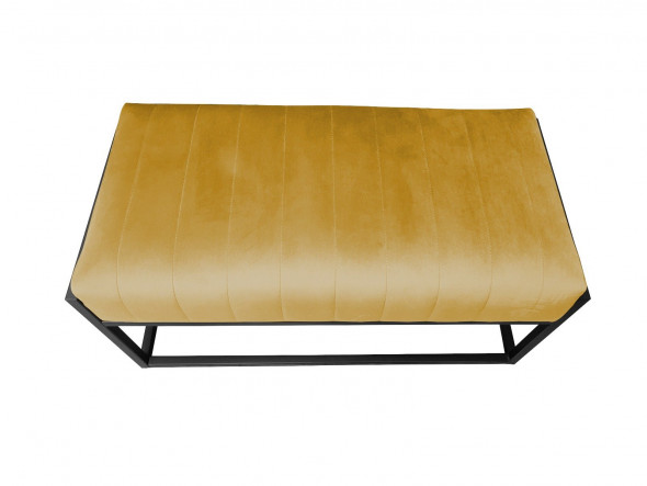 Ławka LILU MG VELVET żółta