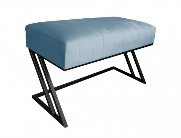 Ławka ROZALIA BL VELVET szara