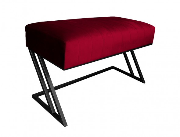 Ławka ROZALIA MG VELVET bordowa