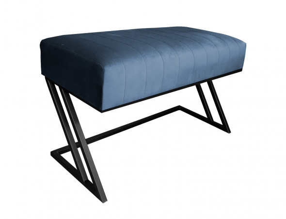 Ławka ROZALIA MG VELVET ciemnoniebieska