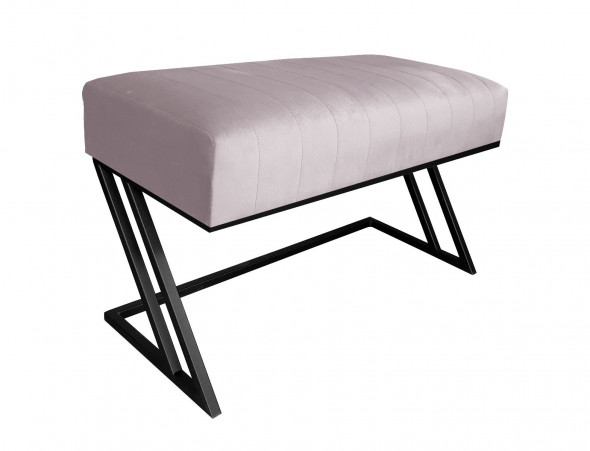 Ławka ROZALIA MG VELVET jasnoróżowa