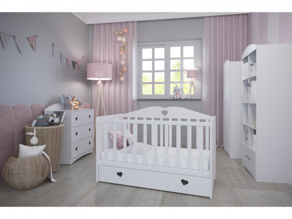 Łóżeczko dziecięce JULIA 120x60 białe