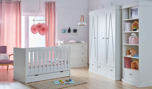 Łóżeczko tapczanik MARIE 140x70 białe