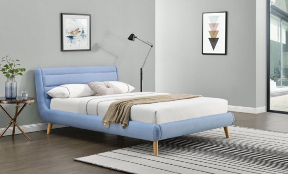 Łóżko ELANDA 160x200 niebieskie