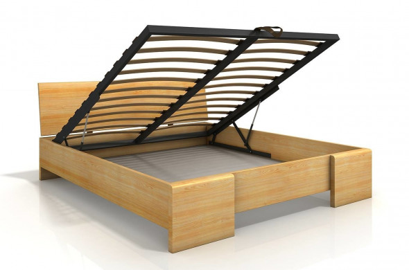Łóżko HESSLER HIGH BC sosnowe 160x200