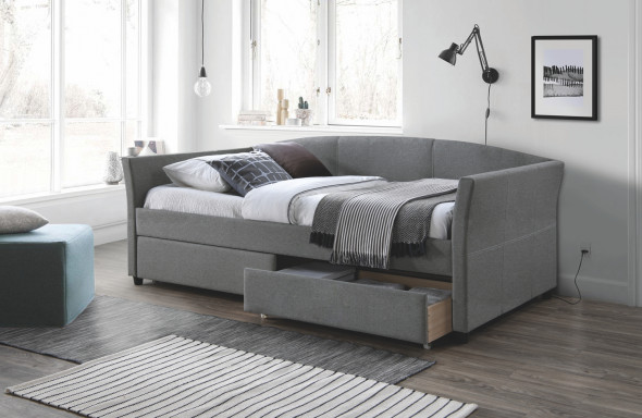 Łóżko LANTA 90x200 szare