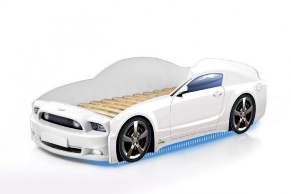 Łóżko LIGHT PLUS 160x70 białe samochód