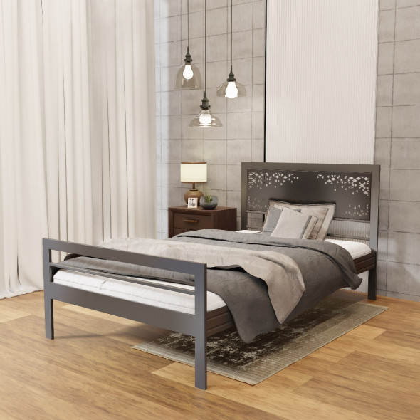 Łóżko metalowe BELLA TRIO 120x200 czarne