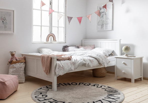 Łóżko młodzieżowe COLLET II 120x200 szare