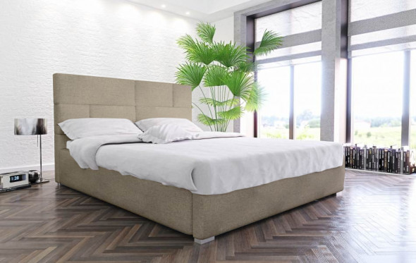 Łóżko PECOS 120x200 beżowe z pojemnikiem