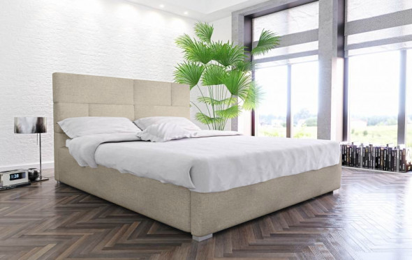 Łóżko PECOS 120x200 kremowe z pojemnikiem