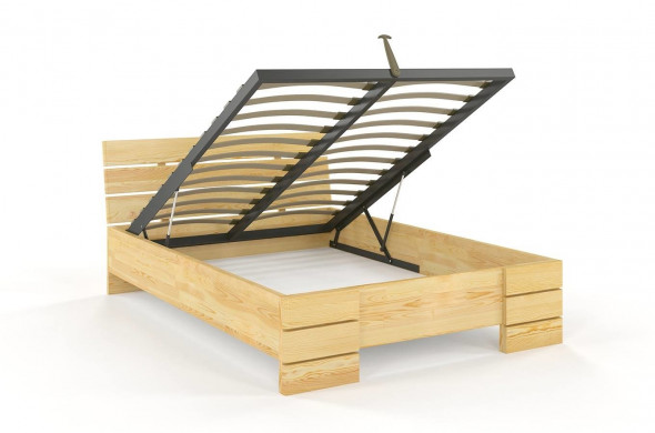 Łóżko SANDEMO HIGH BC sosnowe 160x200