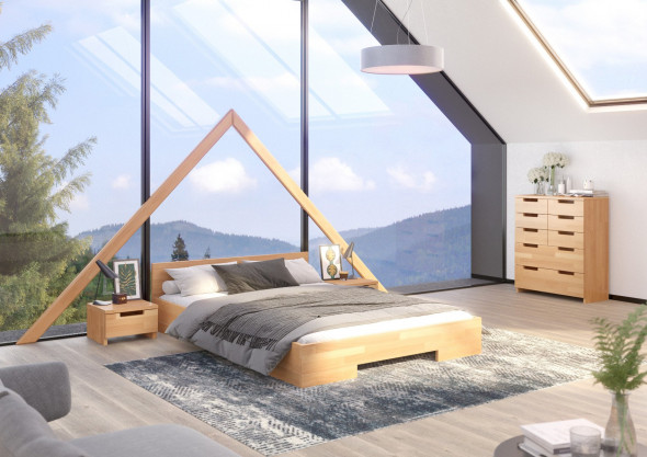 Łóżko SPECTRUM niskie bukowe 120x200